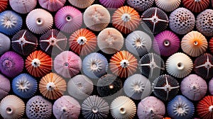 Changing Color and Texture of Sea Urchin Shells: The Impact of Ocean Acidification AI Generated photo