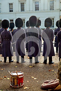 Changing of the guard in Buckingham Palace