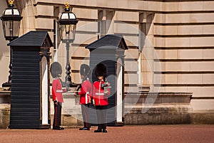 Changing of the Guard at Buckingham Palace in London