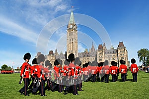 Changing of the guard in Ottawa, Canada