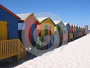 Changing huts at Muizenberg