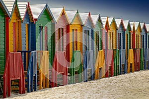 Changing huts at Muizenberg photo