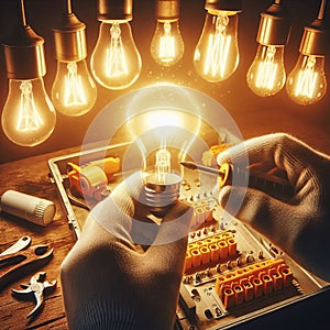Changing Light Bulbs Safely replace burnt out bulbs with the cor photo