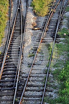 Changing railroad tracks