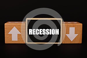 Changing recession rate trend goes down or up.