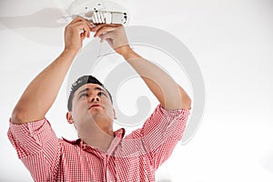 Changing some light bulbs