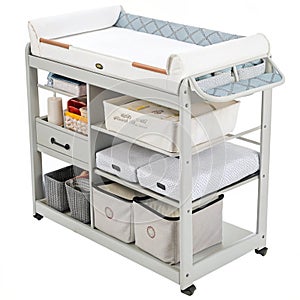 Changing Table isolated on transparent background