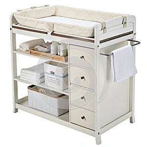 Changing Table isolated on transparent background