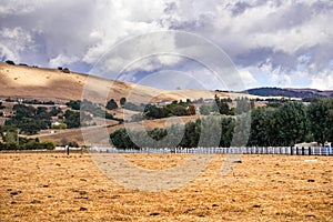 Changing weather at the beginning of October near Gilroy, California photo