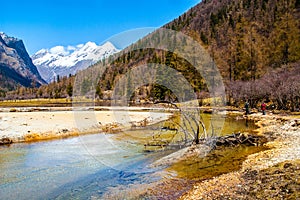 Changping valley scene of the Siguniang Mountain photo