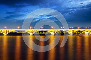 Changsha Juzizhou Bridge night view