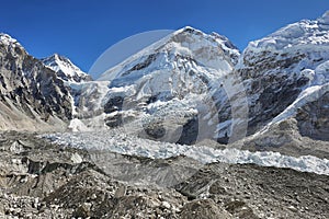 Changtse and Everest peaks from Everest Base Camp, 5545m