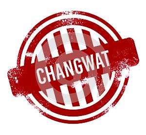 Changwat Chaiyaphum - Red grunge button, stamp