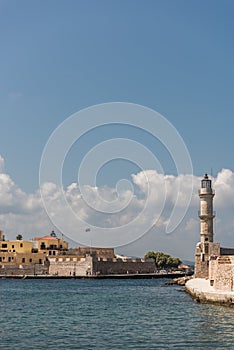 Chania harbor entrance