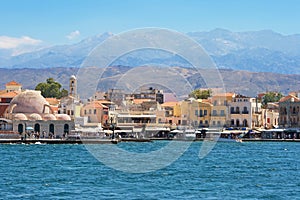 Chania harbour. Crete photo