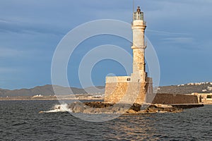 Chania lighthouse, Chania, Crete, Greece
