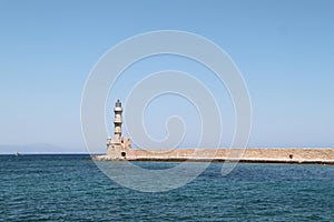 Chania Port Lighthouse, Crete, Greece