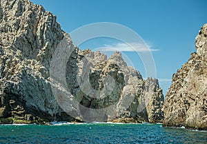 Channel between boulders, Cabo San Lucas, Mexico photo