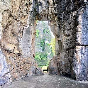 Channel Glass of Natural at Khao Nang Phanthurat Forest Park