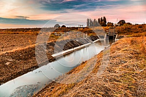 Channel for irrigation of cultivated fields