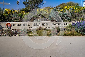 Channel Islands National Park Sign in Ventura Harbor
