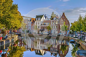 Channel in Leiden, Netherlands photo