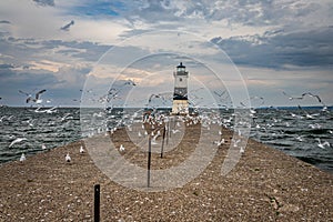 Channel Lighthouse Presque Isle Erie Pennsylvania