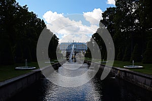 The Channel of Petergof Palace, St. Petersburg, Russia