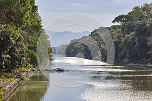 Channel of San Rossore Regional Park, Italy