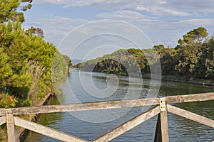 Channel of San Rossore Regional Park, Italy