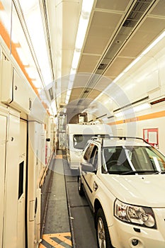 Channel Tunnel train carriage