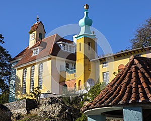 The Chantry and the Onion Dome in Portmeirion, North Wales