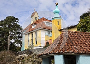 The Chantry and Onion Dome in Portmeirion, North Wales, UK photo