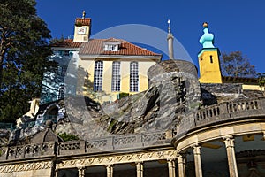The Chantry and the Onion Dome in Portmeirion, North Wales photo