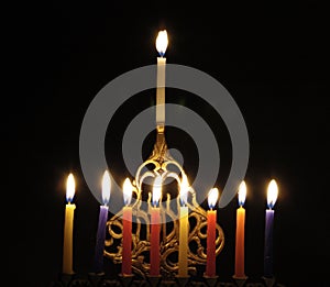 Chanuka candles