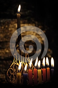 Chanuka candles