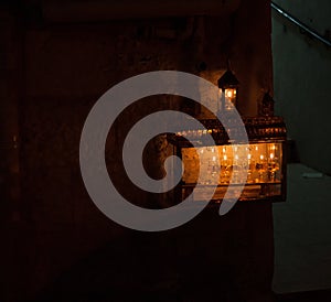 Chanuka lights in Jerusalem photo