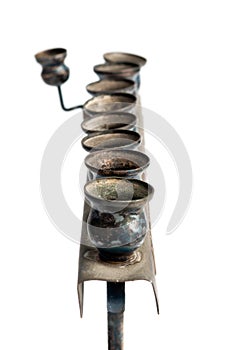 Chanukia on a white background