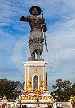 Chao Anouvong Statue in Vientiane, Lao PDR