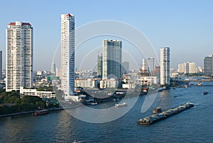 Chao Praya River in Bangkok, Thailand photo