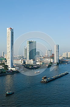 Chao Praya River in Bangkok, Thailand photo