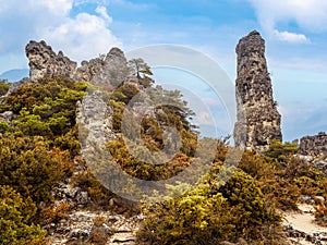 Chaos of Montpellier-le-Vieux in Cevennes National Park, France