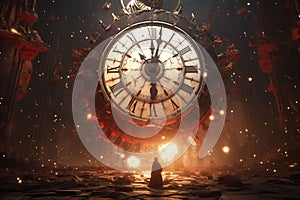 Chaotic carnival of time with clockwork