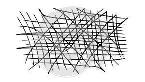 Chaotic intersecting lines abstract texture, vector design Generative AI