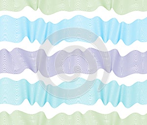 Chaotic waves seamless pattern, vector curve lines abstract repeat tiling background.