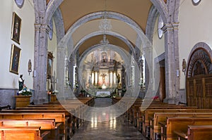 Chapala Church Altar and Nave photo