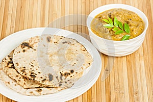 Chapati with Indian Mutton Curry