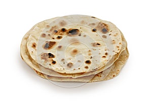 Chapati , indian unleavened flatbread photo