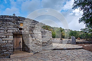 The chapel of Aghios Yakinthos the orthodox Valentine god of love, on the mountain of Psiloritis, Crete.