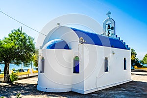 The chapel of Agia Marina located near Archangelos coastal village in Lakonia, Peloponnese, Greece